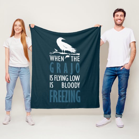 Wanneer de roek laag vlieg fleece deken (In situ)