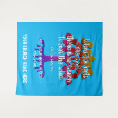 WANNEER DE ROOTS DE DIEP-Christelijke kerk ZIJN Wandkleed (Voorkant (horizontaal))