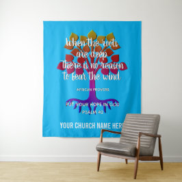 WANNEER DE ROOTS DE DIEP-Christelijke kerk ZIJN Wandkleed