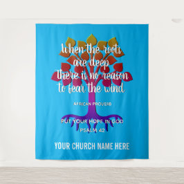 WANNEER DE ROOTS DE DIEP-Christelijke kerk ZIJN Wandkleed