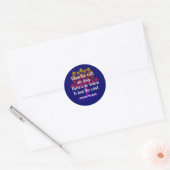 WANNEER DE ROOTS DE DIEP Inspirerend Citaat ZIJN Ronde Sticker (Envelop)