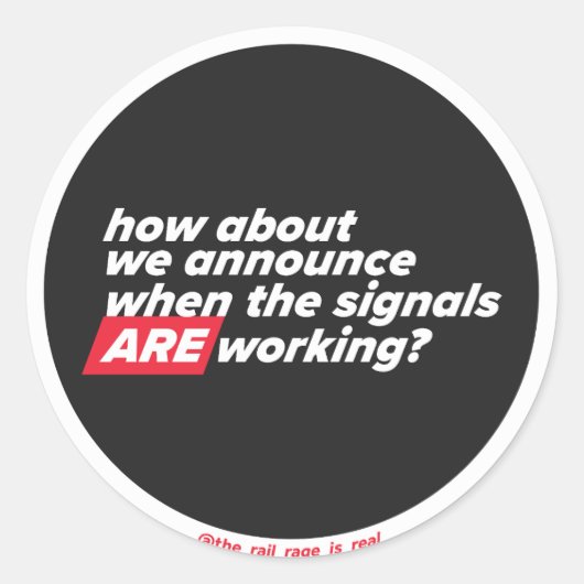 Wanneer de signalen werken - sticker (Voorkant)