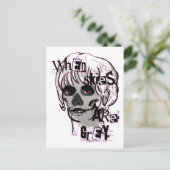 wanneer de skies grijs skelet zijn briefkaart (Staand voorkant)