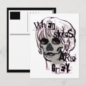 wanneer de skies grijs skelet zijn briefkaart (Voorkant / Achterkant)