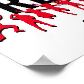 WANNEER DE SPIRIT VAN DE LORD Christelijk VRIJ IS Poster (Hoek)