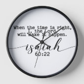 Wanneer de tijd rijp is Wall Clock (Voorkant)