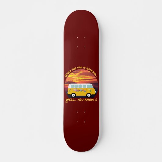 WANNEER DE VAN ROCKING... grappig vanlife 4 ooit i Persoonlijk Skateboard (Voorkant)