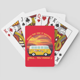 WANNEER DE VAN ROCKING... grappig vanlife 4 ooit i Pokerkaarten