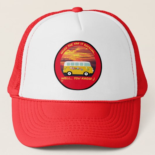 WANNEER DE VAN ROCKING... grappig vanlife 4 ooit i Trucker Pet (Voorkant)