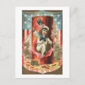 Wanneer de vrijheidsvlag langs gaat briefkaart (Voorkant)