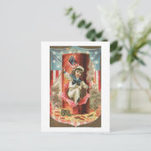 Wanneer de vrijheidsvlag langs gaat briefkaart (Staand voorkant)