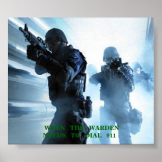 WANNEER DE WAARSCHUWING DIENT... POSTER