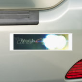 Wanneer de Wereld botsen Bumpersticker (Op auto)