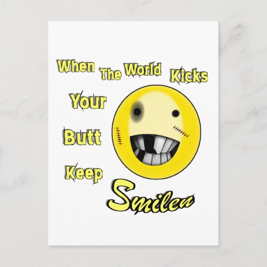 Wanneer de wereld briefkaart (Voorkant)