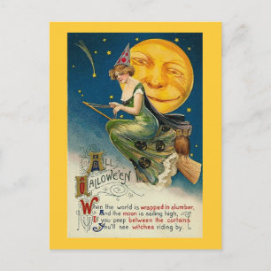 Wanneer de wereld in Slumber wordt gevlekt Briefkaart