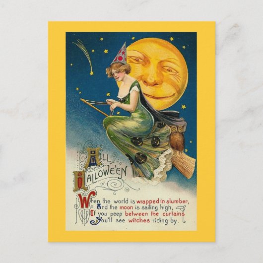 Wanneer de wereld in Slumber wordt gevlekt Briefkaart (Voorkant)