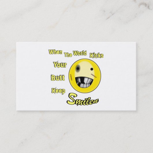 Wanneer de wereld visitekaartje (Voorkant)