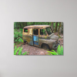 Wanneer de werkdag voorbij is canvas afdruk