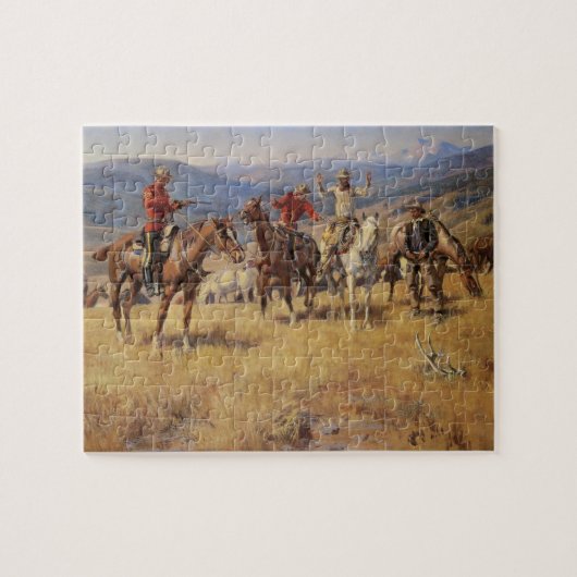 Wanneer de Wet de Rand van de Kans door CM Russell Legpuzzel (Horizontaal)