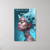 Wanneer de zon schijnt Canvas Print (Voorkant)