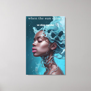Wanneer de zon schijnt Canvas Print