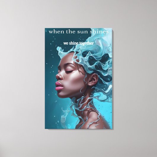 Wanneer de zon schijnt Canvas Print (Voorkant)