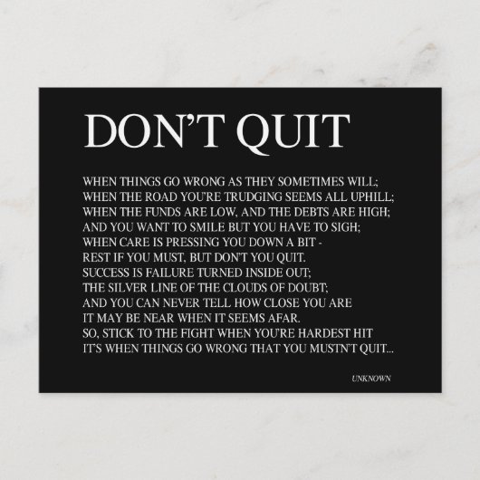 WANNEER DINGEN VERDWIJNEN ZOALS ZIJ SOMS ZULLEN; Q BRIEFKAART (Voorkant)