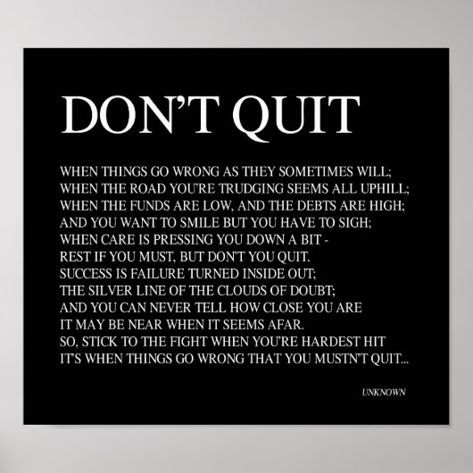 WANNEER DINGEN VERDWIJNEN ZOALS ZIJ SOMS ZULLEN; Q POSTER (Voorkant)