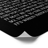 WANNEER DINGEN VERDWIJNEN ZOALS ZIJ SOMS ZULLEN; Q POSTER (Hoek)