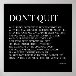 WANNEER DINGEN VERDWIJNEN ZOALS ZIJ SOMS ZULLEN; Q POSTER