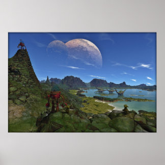 Wanneer Dinosauriërs Roamed Poster