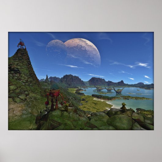 Wanneer Dinosauriërs Roamed Poster (Voorkant)