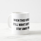 Wanneer dit virus meer dan 2020 humor is koffiemok (Voorkant links)