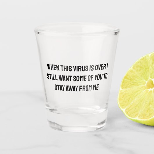 Wanneer dit virus meer dan 2020 humor is shot glas (Voorkant)