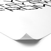 Wanneer dit virus over zwarte tekstkubus gaat poster (Hoek)