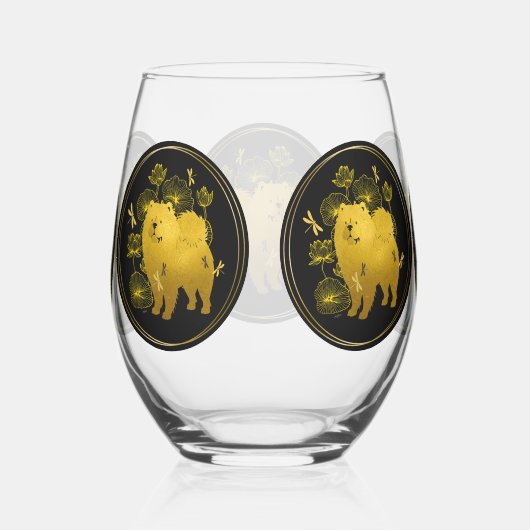 WANNEER DRAGONS FLY Chow stengless wijnglas Wijnglas Zonder Voet (Rechts)