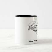 Wanneer Dragons slecht gaan. . . Tweekleurige Koffiemok (Center)