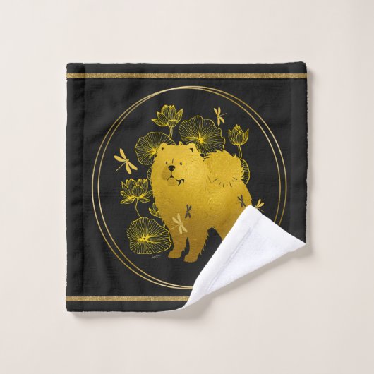 WANNEER DRAKEN VLIEGEN Chow Bad Handdoek (Wasdoekje)