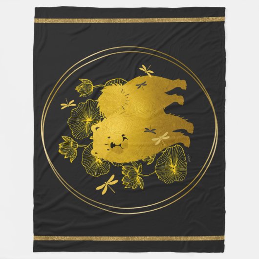 WANNEER DRAKEN VLIEGEN Chow Fleece Deken (Voorkant)