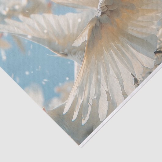 Wanneer duiven vliegen6 tissuepapier (Detail)