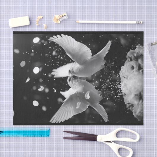 Wanneer duiven vliegen9 tissuepapier (Craft)