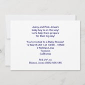 Wanneer een baby naar de slaapdouche gaat kaart (Achterkant)