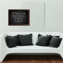 Wanneer een deur inspirerend poster
