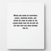 Wanneer één deur sluit fotoplaat (Voorkant)