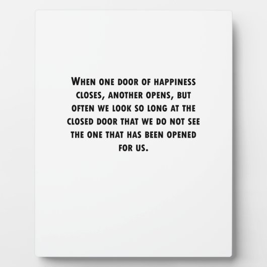 Wanneer één deur sluit fotoplaat (Voorkant)