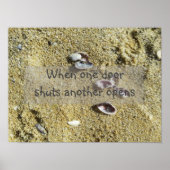 Wanneer één deur sluit opent een andere citaat pos poster (Voorkant)