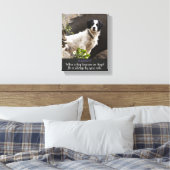 Wanneer een Hond wordt en Angel Mannelijke Hond Canvas Afdruk (Insitu (Slaapkamer))