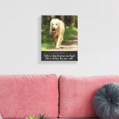 Wanneer een hond wordt en Angel Vrouw Canvas Afdruk (Insitu (Woonkamer))