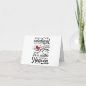 Wanneer een kardinaal in uw tuin blanco Kaart (Voorkant)