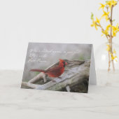 Wanneer een Kardinaal in uw werf… Kaart (Gele Bloem)